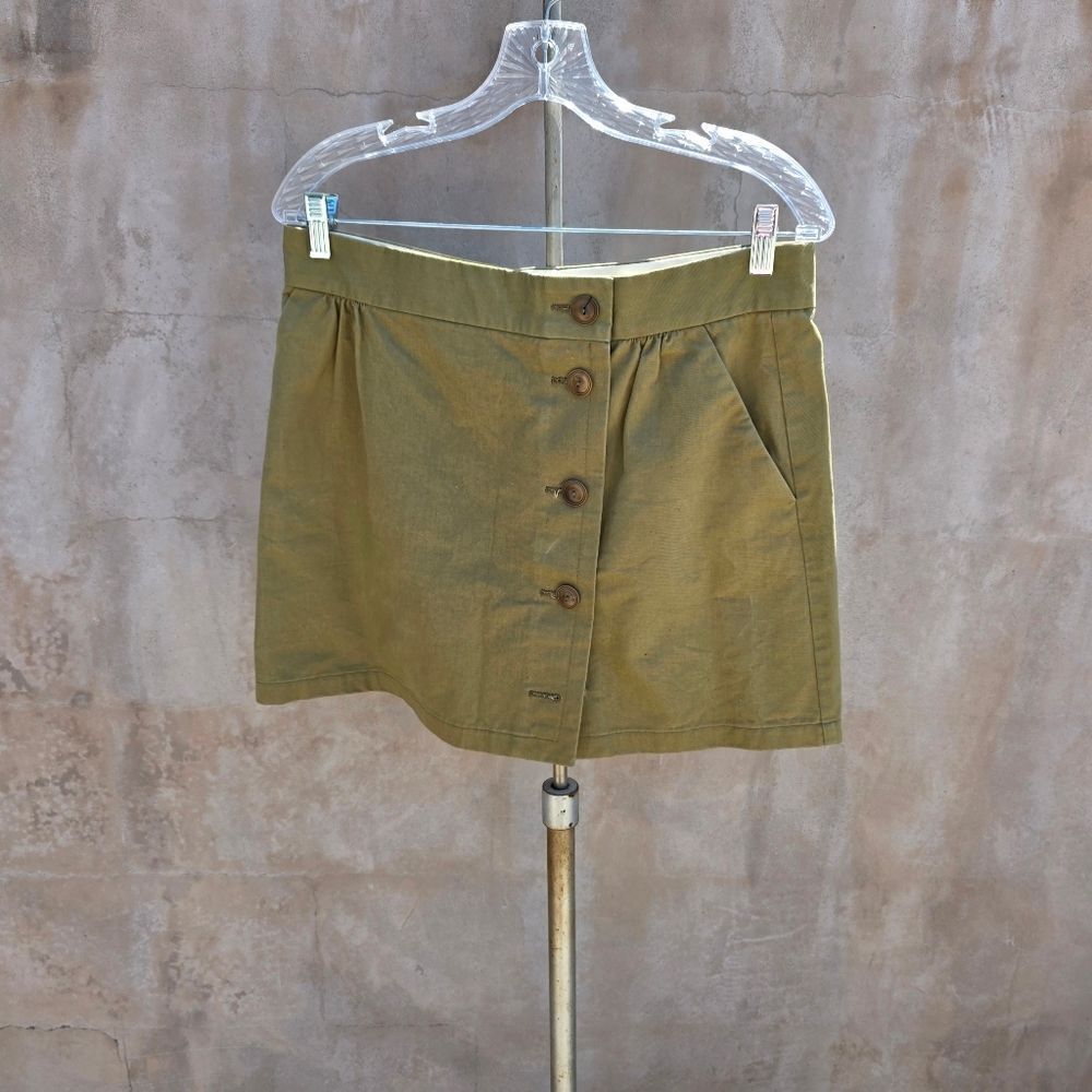 APC Button Front Mini skirt